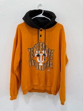 Vintage Apex One Tennessee Volunteers Hoodie Men's XL Orange Black Quarter Snap